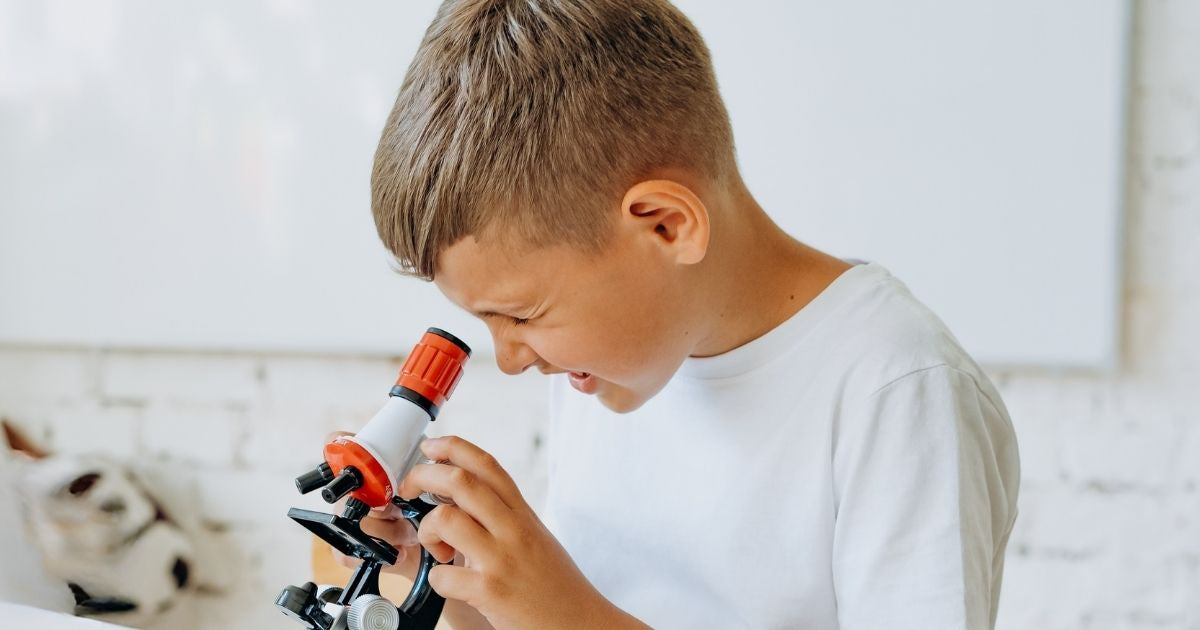 Making child-friendly microscope slides