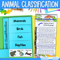 Animal classification groups of living things sorting cut and paste activities