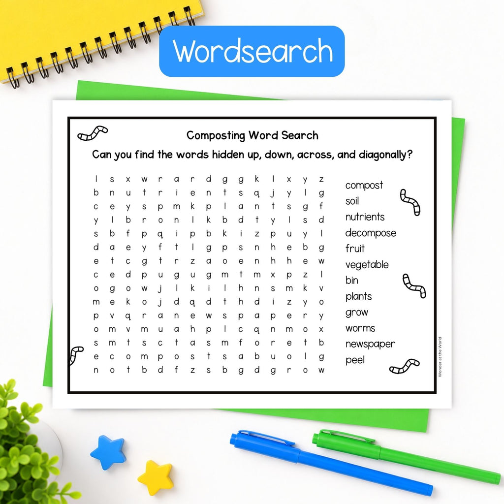 How to compost sequencing cut and paste foldout and sorting activity