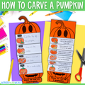 How to carve a pumpkin sequence and fold Halloween jack o'lantern craft