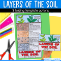 Layers of the soil cut and paste folding Earth science activity