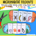 Animal Microhabitats science foldout activity