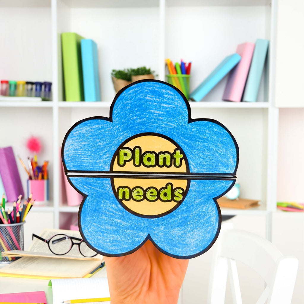 Plant needs match and fold flower craft