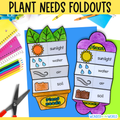 Plant needs match and fold flower craft