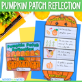 Pumpkin patch trip reflection writing activity folding craft