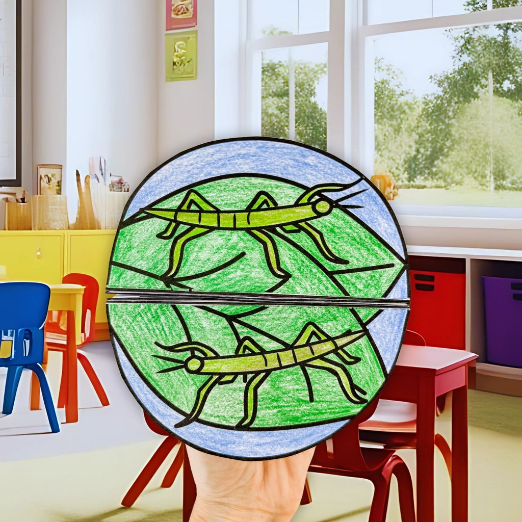 Life cycle of a stick insect sequence and fold science craft