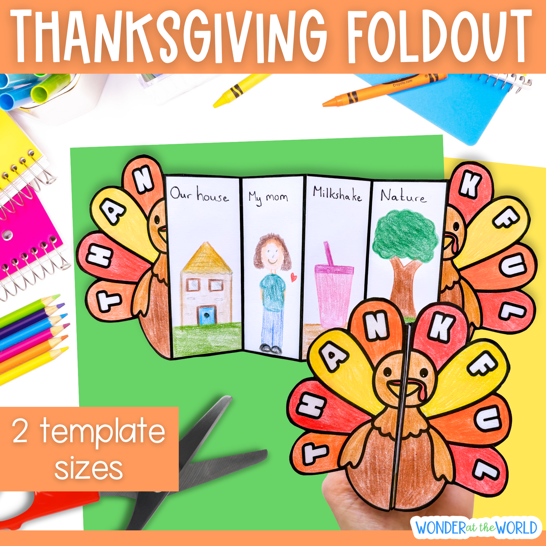 Thanksgiving turkey reflection craft activity I am thankful gratitude craftivity