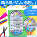 The water cycle cut and paste folding craft activity and slide show