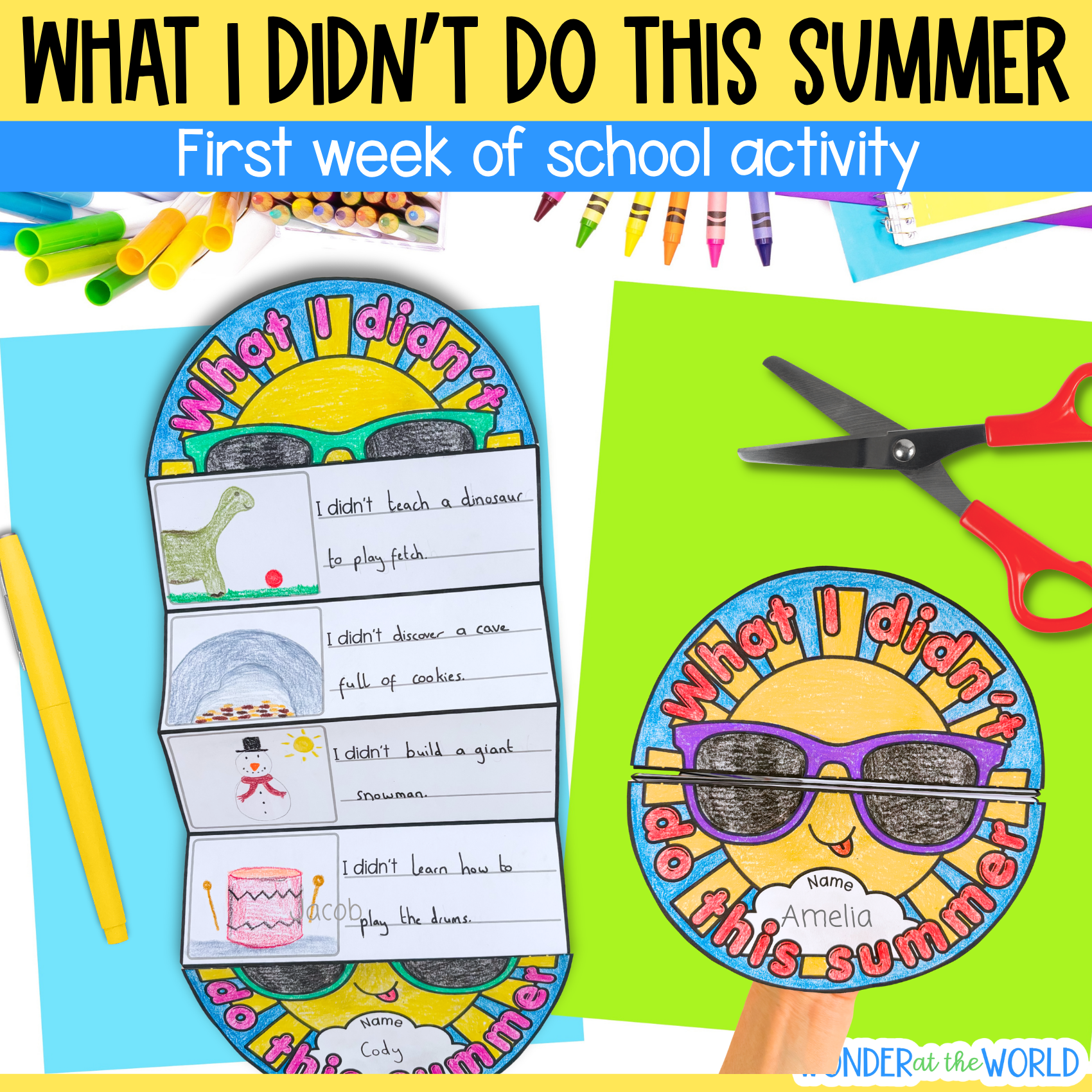 What I didn't do this summer creative writing craft for first week of school