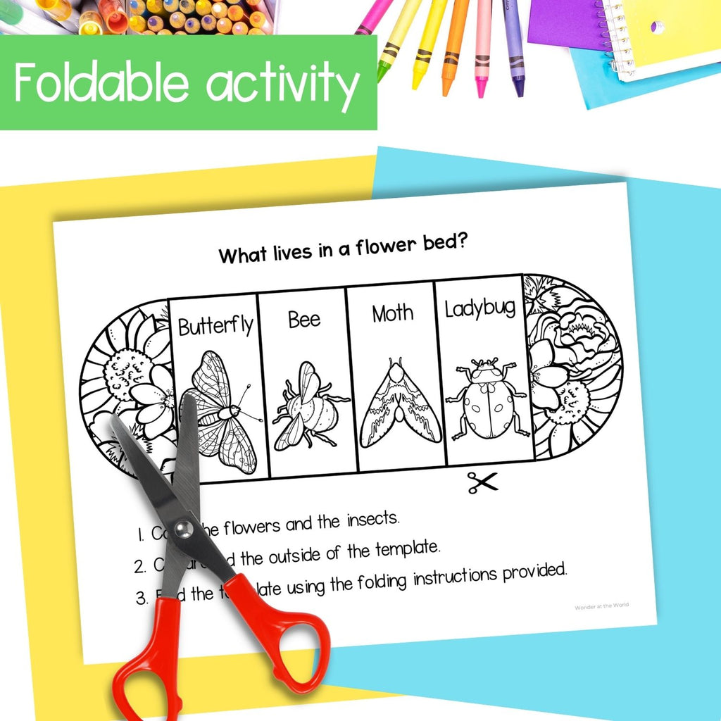 Animal Microhabitats science foldout activity